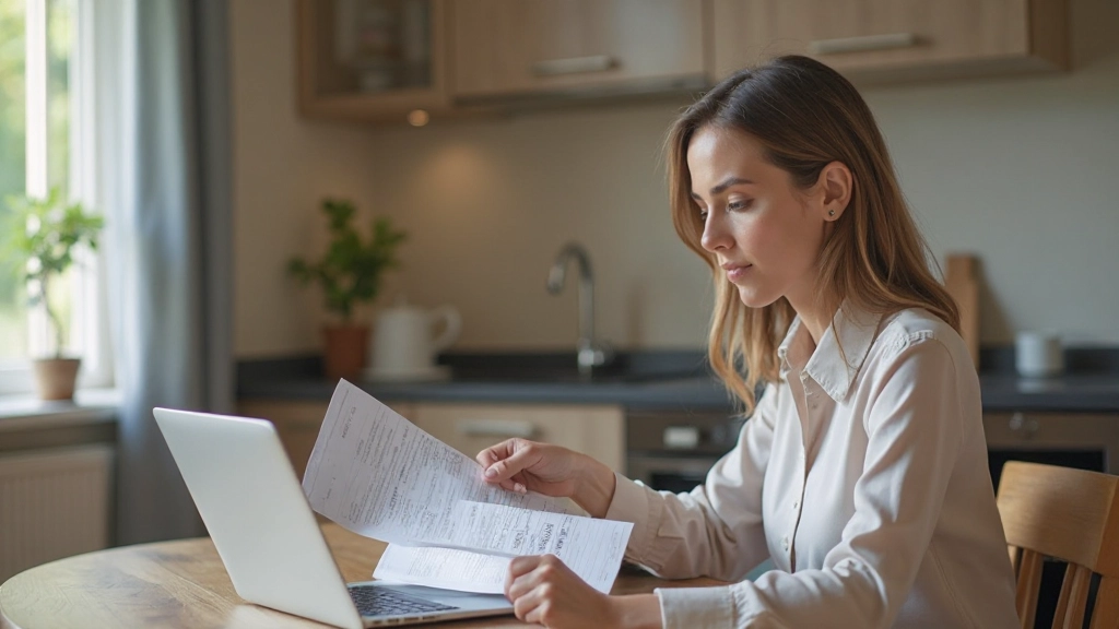 Профессиональное фото: семейное финансовое планирование на столе с документами, калькулятором и ноутбуком
